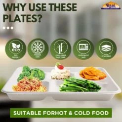 5 Compartment Square Biodegradable Divided Plates - Pack Of 500 - Rani Brand Authentic Indian Products 10 5 Compartment Square Biodegradable Divided Plates - Pack Of 500 - Rani Brand Authentic Indian Products -Pure Indian Foods Store GUEST 0f4bc0cc f86b 4cb6 be0c 58d70276e687 1