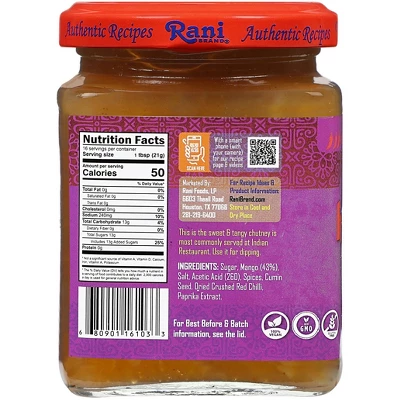 Hot Mango Chutney - 12.5oz (350g) Pack Of 6 - Rani Brand Authentic Indian Products 7 Hot Mango Chutney - 12.5oz (350g) Pack Of 6 - Rani Brand Authentic Indian Products - Image 5