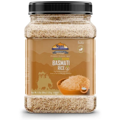 Brown Basmati Rice Extra Long - 64oz (4lbs) 1.81kg PET Jar - Rani Brand Authentic Indian Products 10 Brown Basmati Rice Extra Long - 64oz (4lbs) 1.81kg PET Jar - Rani Brand Authentic Indian Products - Image 8