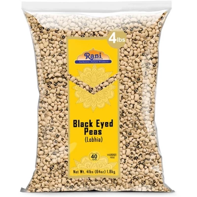 Black Eyed Peas (Dried Lobia) - 64oz (4lbs) 1.81kg - Rani Brand Authentic Indian Products 10 Black Eyed Peas (Dried Lobia) - 64oz (4lbs) 1.81kg - Rani Brand Authentic Indian Products - Image 8