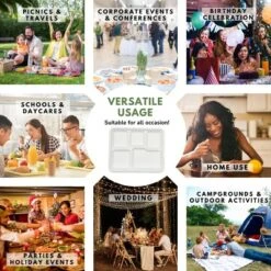 5 Compartment Square Biodegradable Divided Plates - Pack Of 250 - Rani Brand Authentic Indian Products 11 5 Compartment Square Biodegradable Divided Plates - Pack Of 250 - Rani Brand Authentic Indian Products -Pure Indian Foods Store GUEST 3dc6b859 e55b 421c b221 52cf955a6953