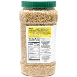 Brown Basmati Rice Extra Long - 56oz (3.5lbs) 1.59kg PET Jar - Rani Brand Authentic Indian Products