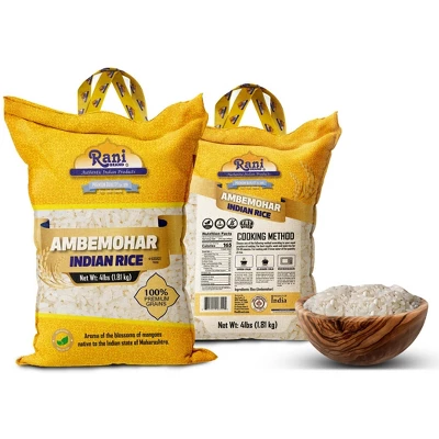 Ambemohar Indian Rice 64oz (4lbs) 1.81kg - Rani Brand Authentic Indian Products 5 Ambemohar Indian Rice 64oz (4lbs) 1.81kg - Rani Brand Authentic Indian Products - Image 3