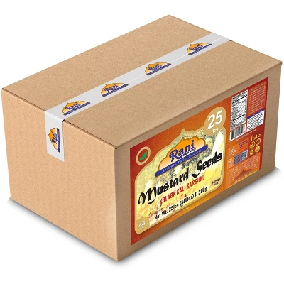 Black Mustard Seeds Whole- 400oz (25lbs) 11.36kg - Rani Brand Authentic Indian Products 6 Black Mustard Seeds Whole- 400oz (25lbs) 11.36kg - Rani Brand Authentic Indian Products - Image 4