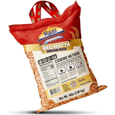 Red Matta Indian Rice 64oz (4lbs) 1.81kg - Rani Brand Authentic Indian Products 6 Red Matta Indian Rice 64oz (4lbs) 1.81kg - Rani Brand Authentic Indian Products - Image 4