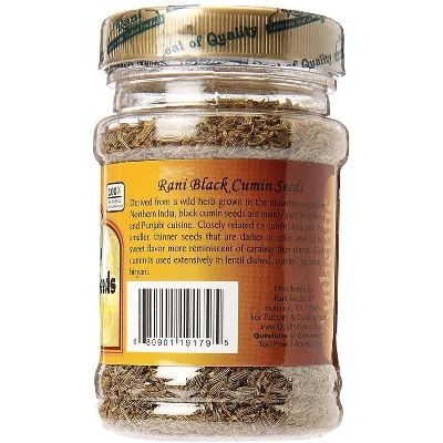 Black Cumin Seeds (Kala Jeera) - 3oz (85g) - Rani Brand Authentic Indian Products 3 Black Cumin Seeds (Kala Jeera) - 3oz (85g) - Rani Brand Authentic Indian Products