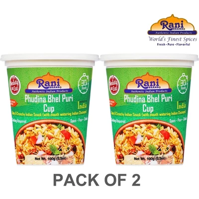 Rani Brand Authentic Indian Foods | Pudina Bhel Puri Cup 4 Rani Brand Authentic Indian Foods | Pudina Bhel Puri Cup - Image 2
