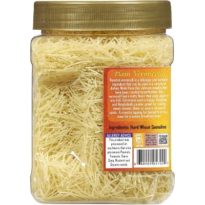Plain Vermicelli (Wheat Noodles) - 12.25oz (350g) PET Jar - Rani Brand Authentic Indian Products 5 Plain Vermicelli (Wheat Noodles) - 12.25oz (350g) PET Jar - Rani Brand Authentic Indian Products - Image 3