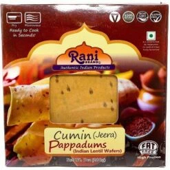 Rani Brand Authentic Indian Foods | Pappadums Jeera (Cumin) Papad 15 Rani Brand Authentic Indian Foods | Pappadums Jeera (Cumin) Papad -Pure Indian Foods Store GUEST 72098c32 c30b 42ef aa6c 955a4fdc2900