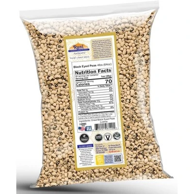 Black Eyed Peas (Dried Lobia) - 64oz (4lbs) 1.81kg - Rani Brand Authentic Indian Products 5 Black Eyed Peas (Dried Lobia) - 64oz (4lbs) 1.81kg - Rani Brand Authentic Indian Products - Image 3