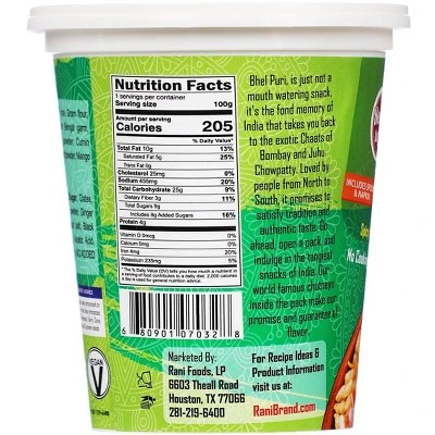 Rani Brand Authentic Indian Foods | Pudina Bhel Puri Cup 5 Rani Brand Authentic Indian Foods | Pudina Bhel Puri Cup - Image 3