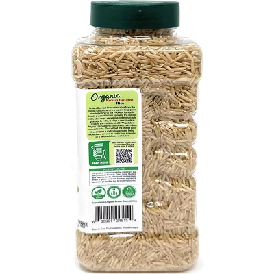 Brown Basmati Rice Extra Long - 28oz (1.75lbs) 800g PET Jar - Rani Brand Authentic Indian Products 4 Brown Basmati Rice Extra Long - 28oz (1.75lbs) 800g PET Jar - Rani Brand Authentic Indian Products - Image 2