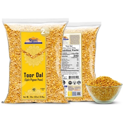 Toor Dal (Split Pigeon Peas) - 32oz (2lbs) 908g - Rani Brand Authentic Indian Products 5 Toor Dal (Split Pigeon Peas) - 32oz (2lbs) 908g - Rani Brand Authentic Indian Products - Image 3