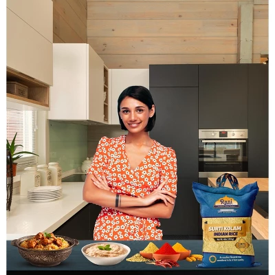 Surti Kolam Indian Rice 64oz (4lbs) 1.81kg - Rani Brand Authentic Indian Products 3 Surti Kolam Indian Rice 64oz (4lbs) 1.81kg - Rani Brand Authentic Indian Products
