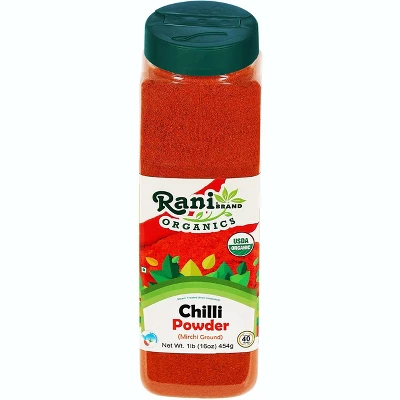 Organic Chilli Powder (Mirchi Ground) - 16oz (1lb) 454g - Rani Brand Authentic Indian Products 9 Organic Chilli Powder (Mirchi Ground) - 16oz (1lb) 454g - Rani Brand Authentic Indian Products - Image 7