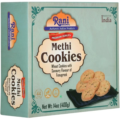 Methi Cookies - 14oz (400g) - Rani Brand Authentic Indian Products 5 Methi Cookies - 14oz (400g) - Rani Brand Authentic Indian Products - Image 3