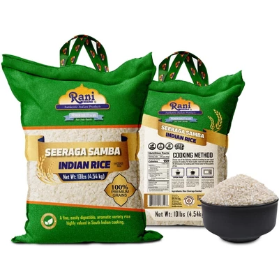 Seeraga Samba Indian Rice 160oz (10lbs) 4.54kg - Rani Brand Authentic Indian Products 5 Seeraga Samba Indian Rice 160oz (10lbs) 4.54kg - Rani Brand Authentic Indian Products - Image 3