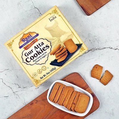 Gur Atta Cookies - 14oz (400g) - Rani Brand Authentic Indian Products 3 Gur Atta Cookies - 14oz (400g) - Rani Brand Authentic Indian Products