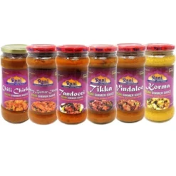 Curry Vegan Simmer Sauces 6-Pack Variety - 14oz (400g) Pack Of 6 - Rani Brand Authentic Indian Products