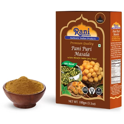 Pani Puri Masala, Indian 14-Spice Blend - 3.5oz (100g) - Rani Brand Authentic Indian Products 4 Pani Puri Masala, Indian 14-Spice Blend - 3.5oz (100g) - Rani Brand Authentic Indian Products - Image 2