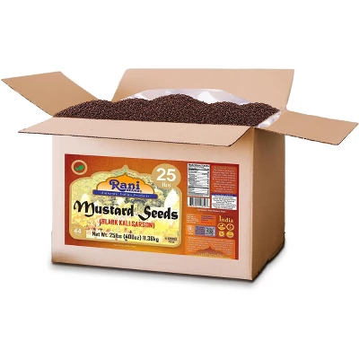 Black Mustard Seeds Whole- 400oz (25lbs) 11.36kg - Rani Brand Authentic Indian Products 5 Black Mustard Seeds Whole- 400oz (25lbs) 11.36kg - Rani Brand Authentic Indian Products - Image 3