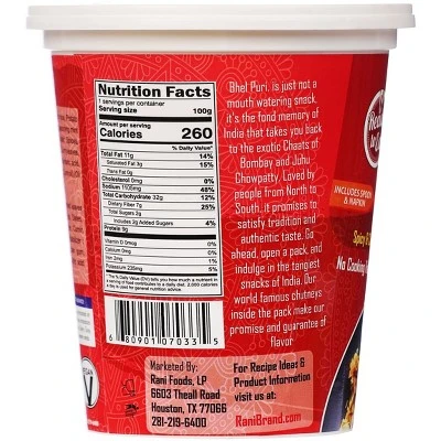 Rani Brand Authentic Indian Foods | Roasty Bhel Puri Cup 5 Rani Brand Authentic Indian Foods | Roasty Bhel Puri Cup - Image 3