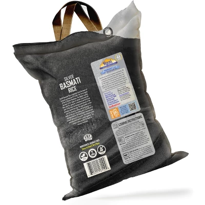 Silver White Basmati Rice Extra Long - 64oz (4lbs) Cloth Bag - Rani Brand Authentic Indian Products 7 Silver White Basmati Rice Extra Long - 64oz (4lbs) Cloth Bag - Rani Brand Authentic Indian Products - Image 5