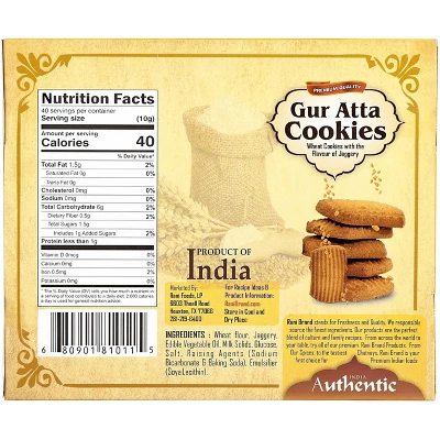 Gur Atta Cookies - 14oz (400g) - Rani Brand Authentic Indian Products 4 Gur Atta Cookies - 14oz (400g) - Rani Brand Authentic Indian Products - Image 2