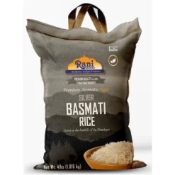 Silver White Basmati Rice Extra Long - 64oz (4lbs) Cloth Bag - Rani Brand Authentic Indian Products 17 Silver White Basmati Rice Extra Long - 64oz (4lbs) Cloth Bag - Rani Brand Authentic Indian Products -Pure Indian Foods Store GUEST dfe53637 190d 4f56 9309 7b6679b9fbb6