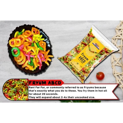 Rani Brand Authentic Indian Foods | Far Far / Fryums (ABCD Shape) 4 Rani Brand Authentic Indian Foods | Far Far / Fryums (ABCD Shape) - Image 2