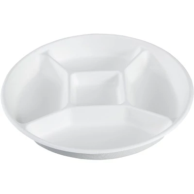 5 Compartment Round Biodegradable Divided Plates - Pack Of 125 - Rani Brand Authentic Indian Products 10 5 Compartment Round Biodegradable Divided Plates - Pack Of 125 - Rani Brand Authentic Indian Products - Image 8