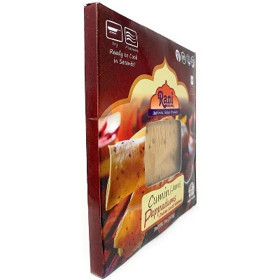 Rani Brand Authentic Indian Foods | Pappadums Jeera (Cumin) Papad 4 Rani Brand Authentic Indian Foods | Pappadums Jeera (Cumin) Papad - Image 2