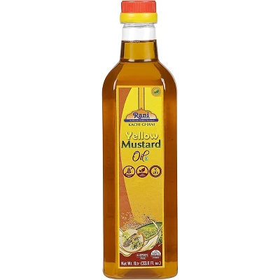 Yellow Mustard Oil (Kachi Ghani) - 33.8 Ounce (1 Liter) - Rani Brand Authentic Indian Products 7 Yellow Mustard Oil (Kachi Ghani) - 33.8 Ounce (1 Liter) - Rani Brand Authentic Indian Products - Image 5